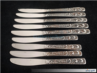 9عدد چاقوی قدیمیSTAINLESSبا طرح زیبا گل