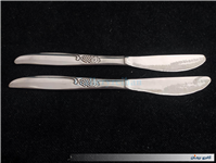 جفت چاقوی قدیمی STAINLESS با طرح انگور
