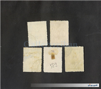 5عدد تمبر زمان قاجار احمدی بزرگ 