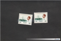 2 عدد تمبر 5 دیناری محمدرضاشاه 