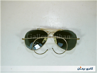 عینک شیشه سبز دسته عصایی قدیمی 
