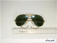 عینک شیشه سبز دسته عصایی قدیمی 