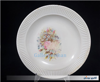 دیس قدیمی ملامین طرح گل سرخی