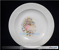 دیس قدیمی ملامین طرح گل سرخی