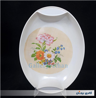 دیس گود قدیمی ملامین طرح گل 