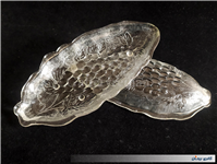 2عدد دیس بلوری یا خرما خوری گل انگوری