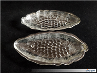 2عدد دیس بلوری یا خرما خوری گل انگوری