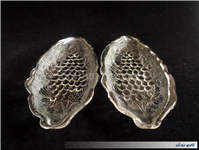 2عدد دیس بلوری یا خرما خوری گل انگوری