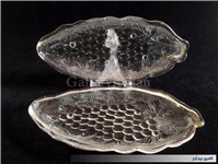 2عدد دیس بلوری یا خرما خوری گل انگوری