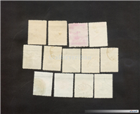 13عدد تمبر زمان قاجار احمدی بزرگ