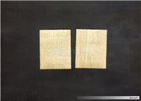 2 عدد تمبر 1 ریالی محمدرضاشاه 