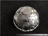 کاسه بلوری قدیمی و زیبا طرح گل