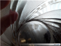 کاسه شیشه ای قدیمی صورتی ساخت فرانسه