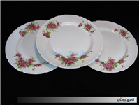 3دیوارکوب چینی گل سرخی قدیمی KPM