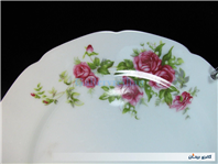 دیوارکوب چینی گل سرخی قدیمی مارک KPM 