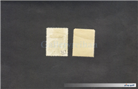 2 عدد تمبر قدیمی مظفرالدین شاه قاجار