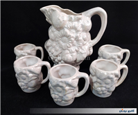  پارچ و لیوان سرامیکی قدیمی 