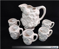  پارچ و لیوان سرامیکی قدیمی 