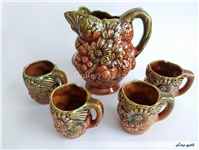 پارچ و لیوان سرامیکی قدیمی 