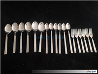 18 عدد قاشق و چنگال قدیمی STAINLESS