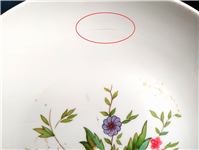 دیس قدیمی ملامین سایز بزرگ طرح گل