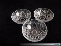 3 عدد کاسه بلوری قدیمی و بسیار زیبا 