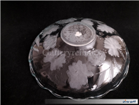 دیس میوه خوری بزرگ دو رنگ طرح گل