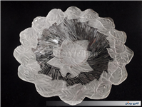  دیس میوه خوری بزرگ دو رنگ طرح گل 