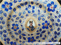 دیوارکوب نقاشی دست قلم آبی جدید