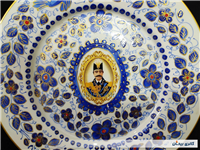 دیوارکوب قدیمی نقاشی کاردست قلم آبی جدید 