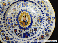 دیوارکوب قدیمی نقاشی کاردست قلم آبی جدید 