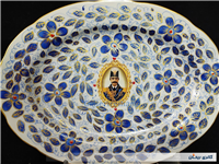 دیوارکوب قدیمی نقاشی کاردست قلم آبی جدید