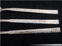 3عدد قاشق شربت خوری قدیمیSTAINLESS طرح گل