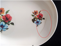 دیس قدیمی ملامین طرح سه گل