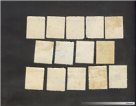 14 عدد تمبر سری مجلسی رضاشاهی 