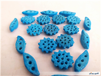 20 عدد خرمهره فیروزه ای ایرانی