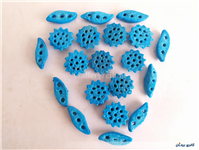 20 عدد خرمهره فیروزه ای ایرانی