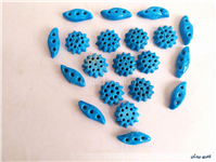 20 عدد خرمهره فیروزه ای ایرانی