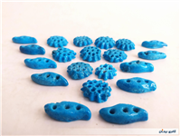 20 عدد خرمهره فیروزه ای ایرانی 