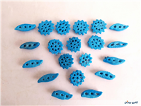 20 عدد خرمهره فیروزه ای ایرانی 