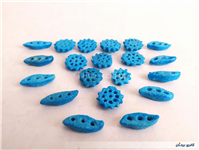 20 عدد خرمهره فیروزه ای ایرانی 