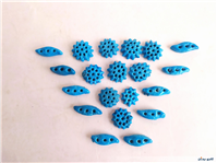 20 عدد خرمهره فیروزه ای ایرانی 