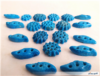 20 عدد خرمهره فیروزه ای ایرانی