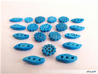 20 عدد خرمهره فیروزه ای ایرانی