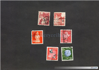6عدد تمبر قدیمی و کمیاب کشور ژاپن 
