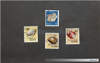 3عدد تمبر زیبا صدفهای دریایی کشور کنیا