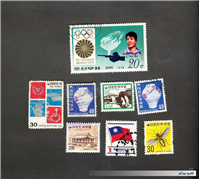 8عدد تمبر قدیمی و خاص کشور کره 