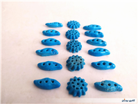 17 عدد خرمهره فیروزه ای ایرانی 