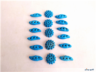 17 عدد خرمهره فیروزه ای ایرانی 