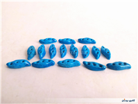 16 عدد خرمهره فیروزه ای ایرانی 
